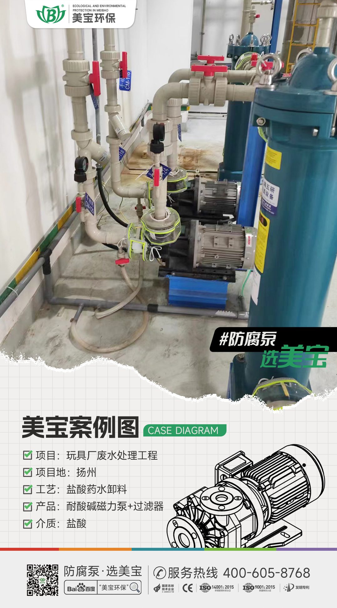 玩具廠鹽酸廢水處理用什么泵？